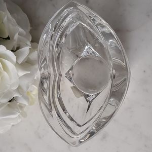 MIKASA crystal art deco candle holder